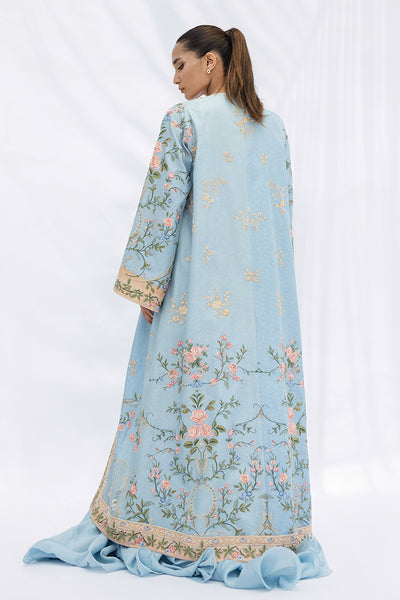 Sania Maskatiya - Reyn Jamawar & Khaddi Silk Suit For Women - Ice Blue - 3 Piece