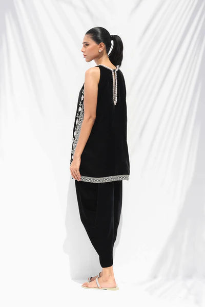 Sania Maskatiya - Suko Velvet Suit For Women - Ebony 2 Piece