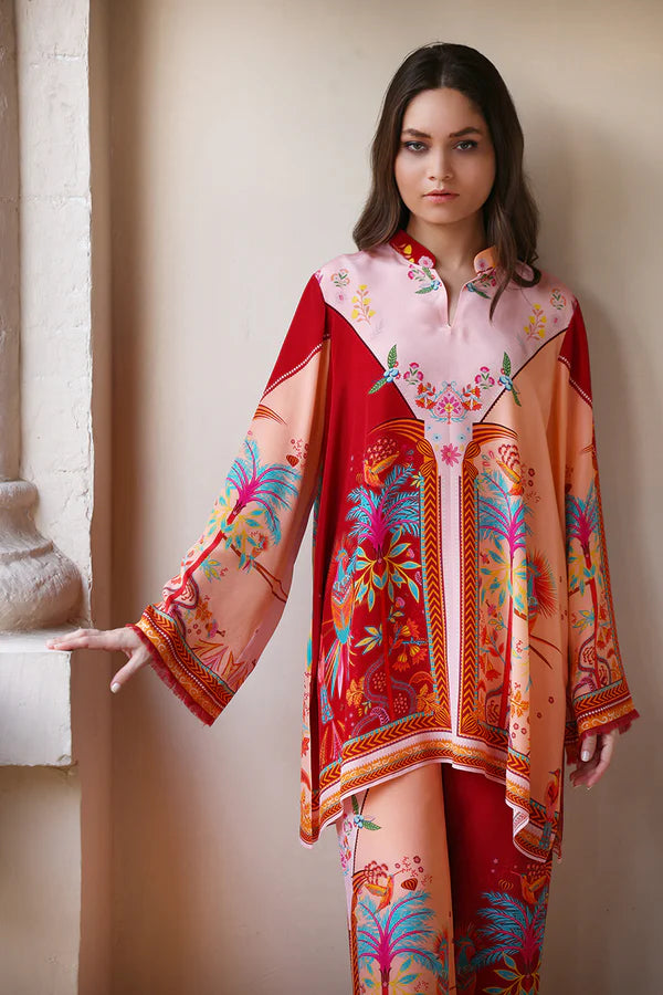 Sania Maskatiya - Savi - Crepe - Peach Crimson - 2 Piece