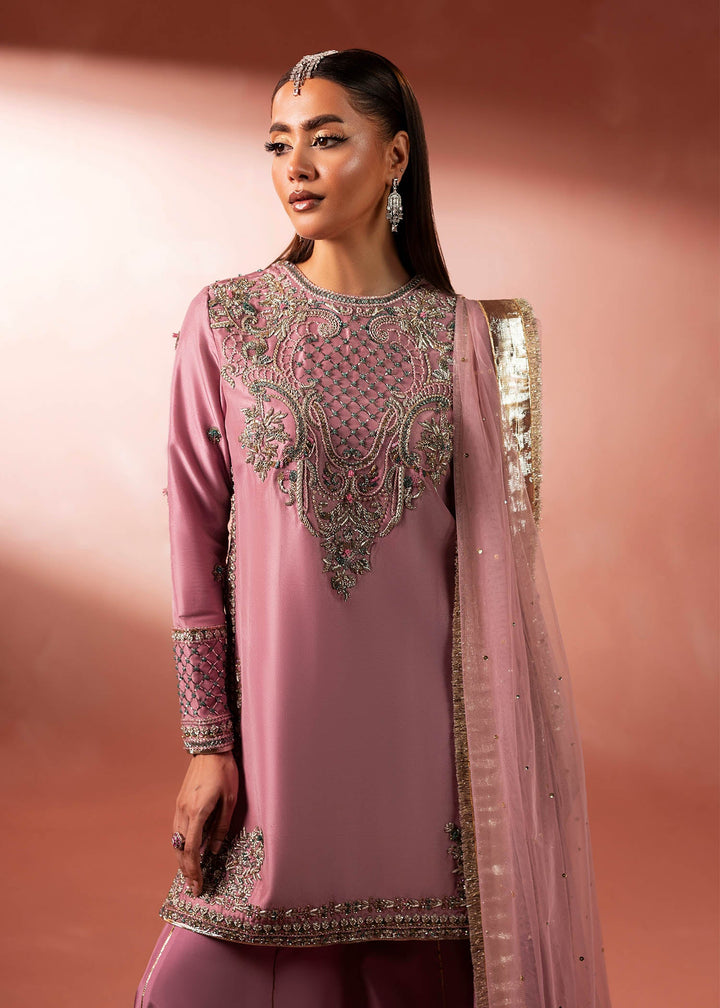 Shahid Chuhan - Rose Blush Silk Lehnga Choli For Women - Dusty Rose