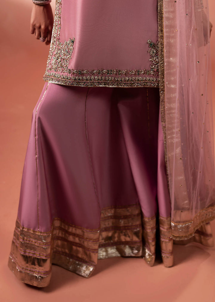 Shahid Chuhan - Rose Blush Silk Lehnga Choli For Women - Dusty Rose