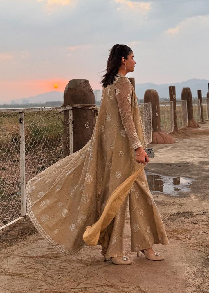 Shahid Chuhan - Silken Trail - Client Diaries Organza Jacket For Women - Nude