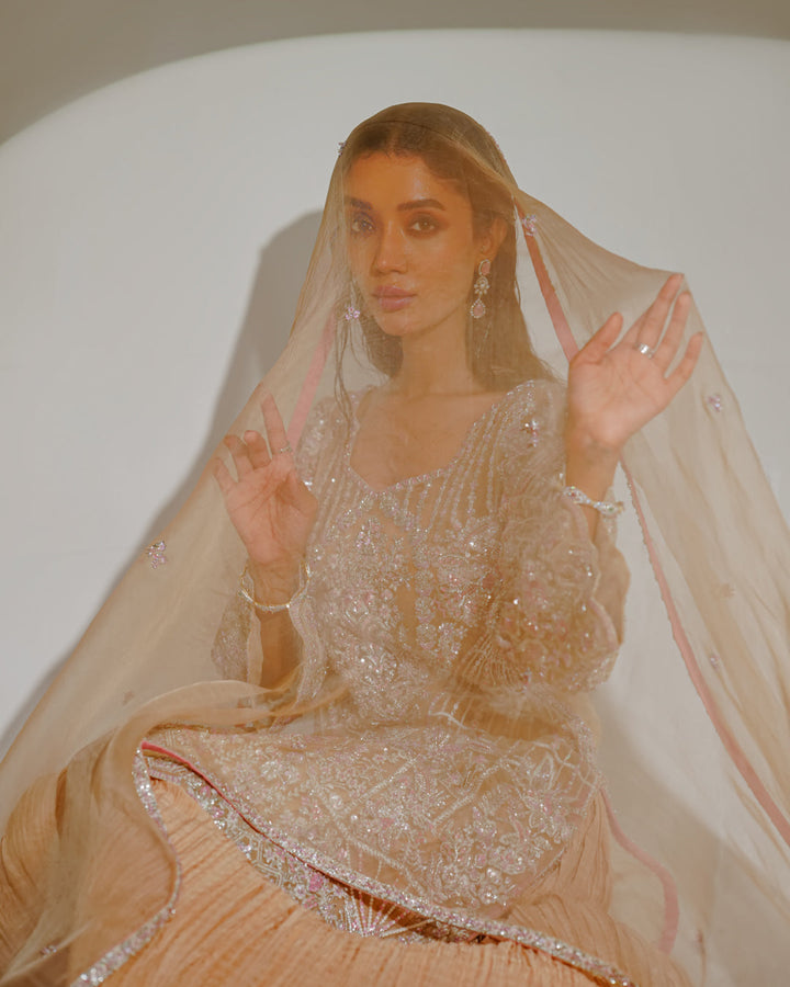 Shahid Chuhan - Vintage Revival Organza Suit For Women - Light Skin