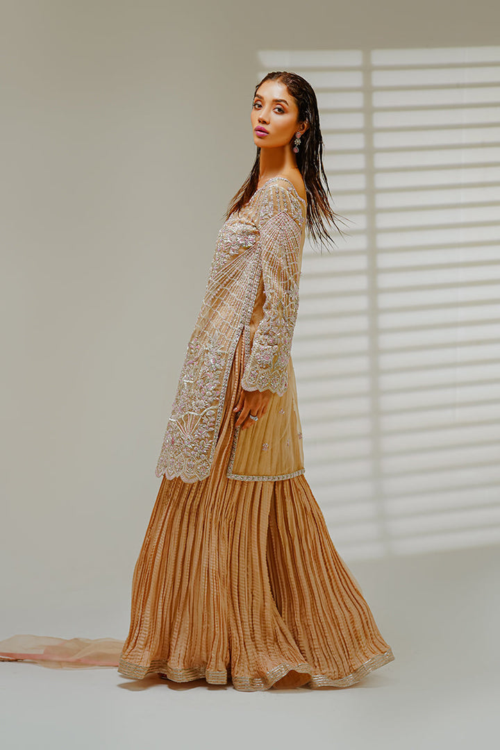 Shahid Chuhan - Vintage Revival Organza Suit For Women - Light Skin