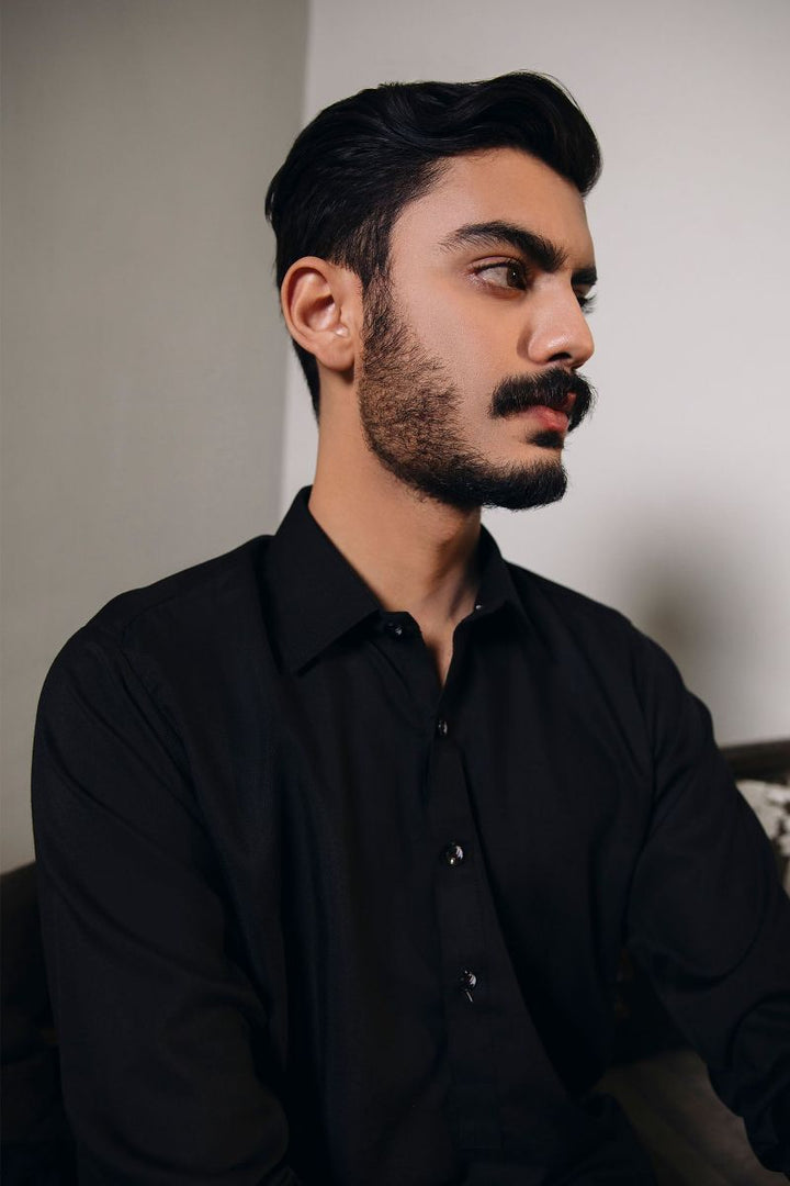 Shahjahan - Black Shalwar kameez - 2 Piece