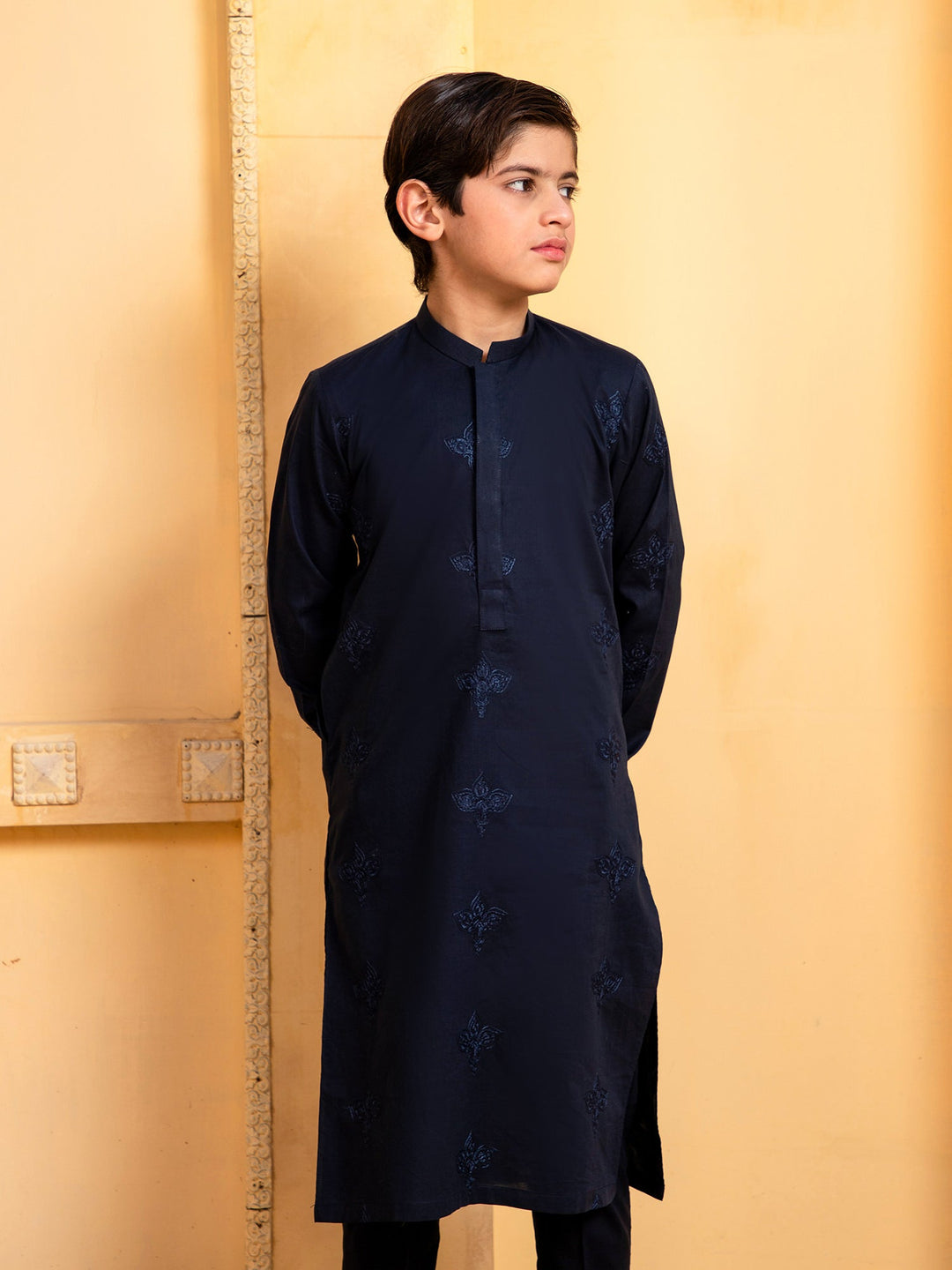Shahjahan - Blue Embroidered Kutra Trouser - 2 Piece