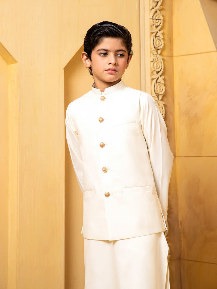Shahjahan - Boski Kurta Waistcoat - 1 Piece