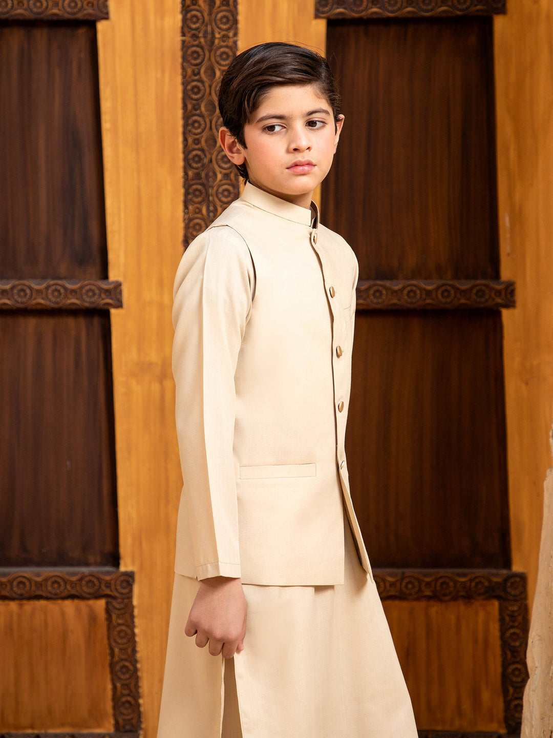Shahjahan - Ivory Skin Waistcoat - 1 Piece