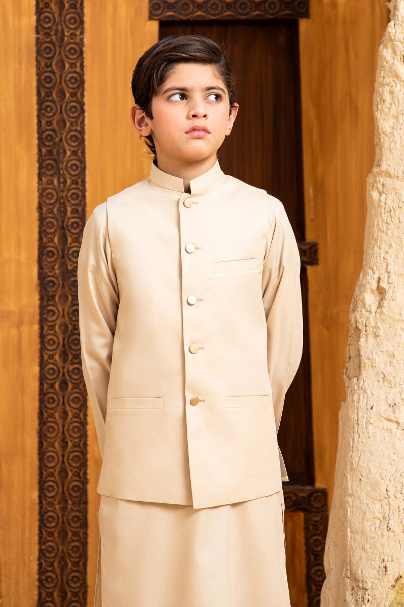Shahjahan - Ivory Skin Waistcoat - 1 Piece
