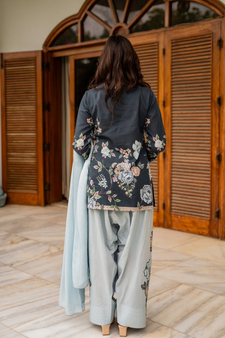 Shamaeel Ansari Blue Mirage Suit Blue 3 Piece