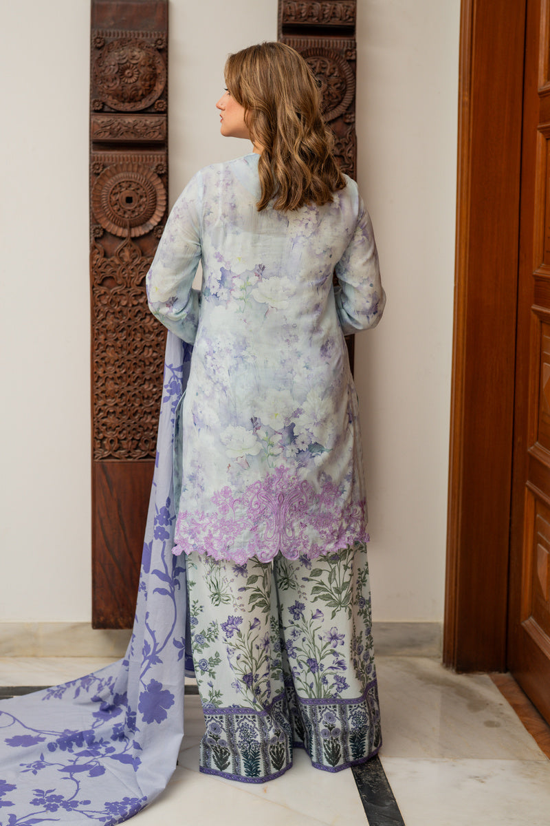 Shamaeel Ansari Lilac Bloom Suit Purple 3 Piece