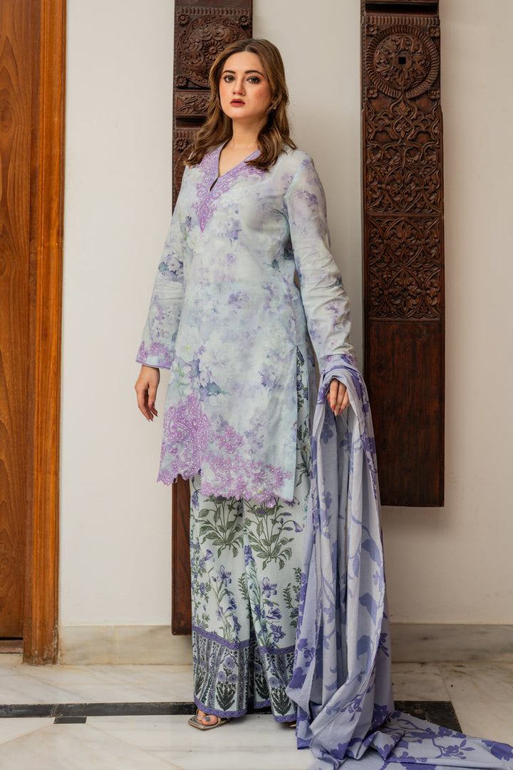 Shamaeel Ansari Lilac Bloom Suit Purple 3 Piece