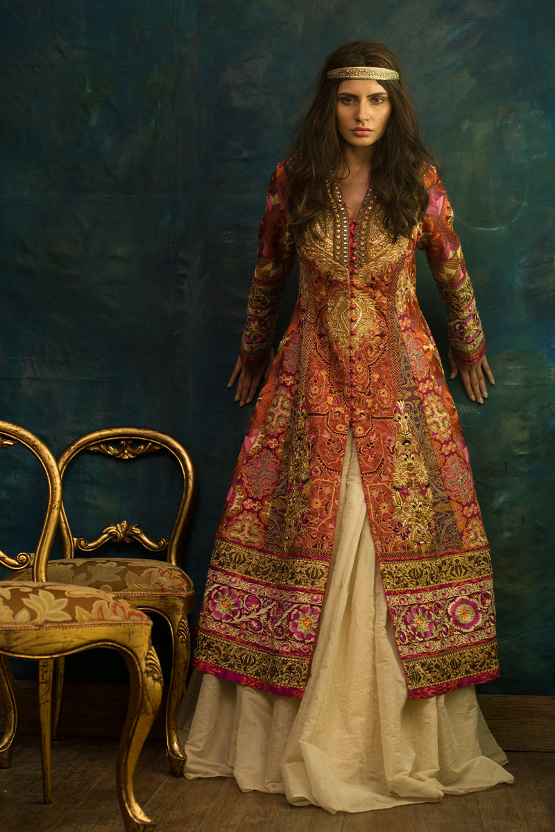Shamaeel Ansari Noor-e-Saltanat Jacket Multicolor 3 Piece