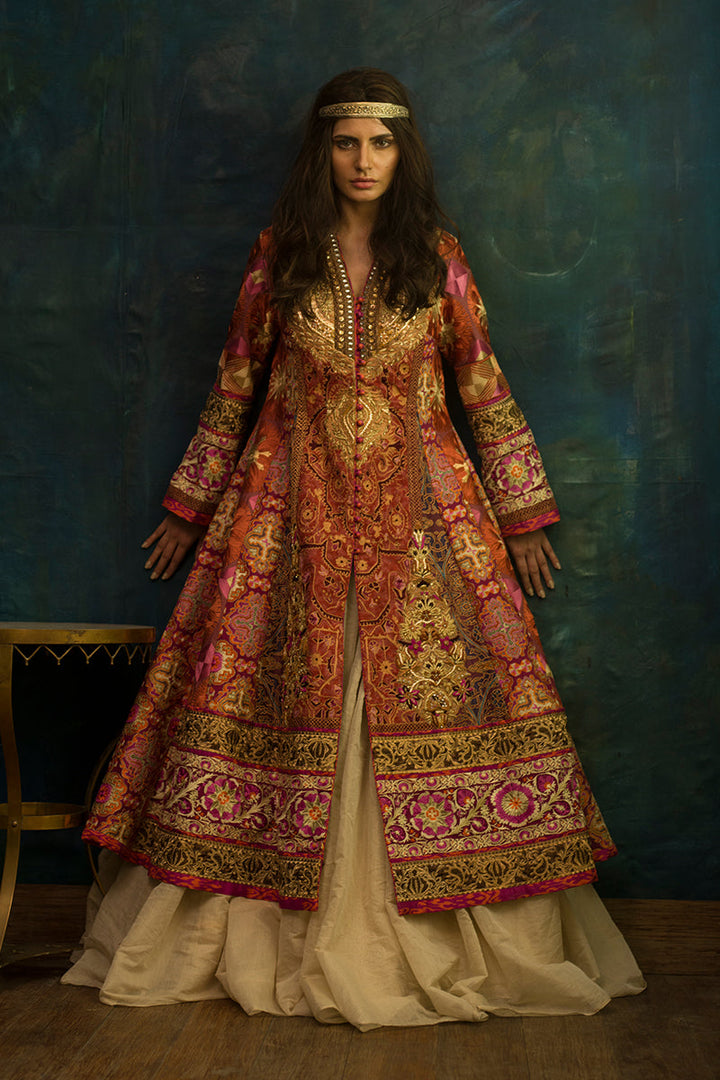 Shamaeel Ansari Noor-e-Saltanat Jacket Multicolor 3 Piece