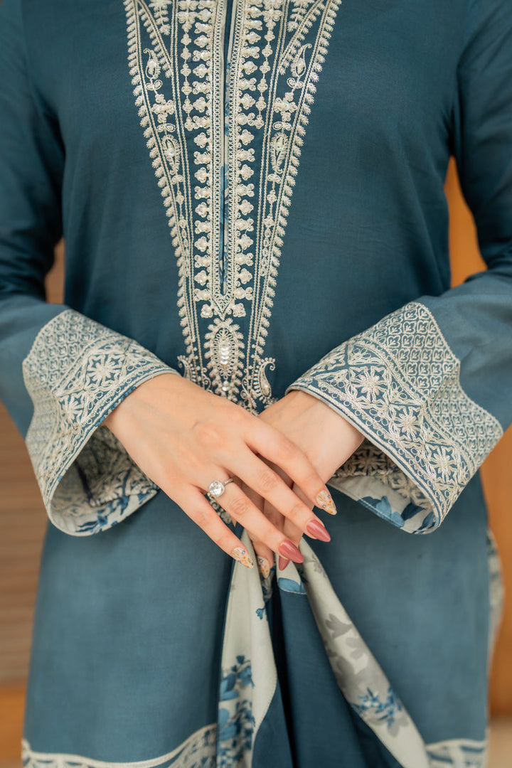 Shamaeel Ansari Saphire Grace Suit Blue 3 Piece