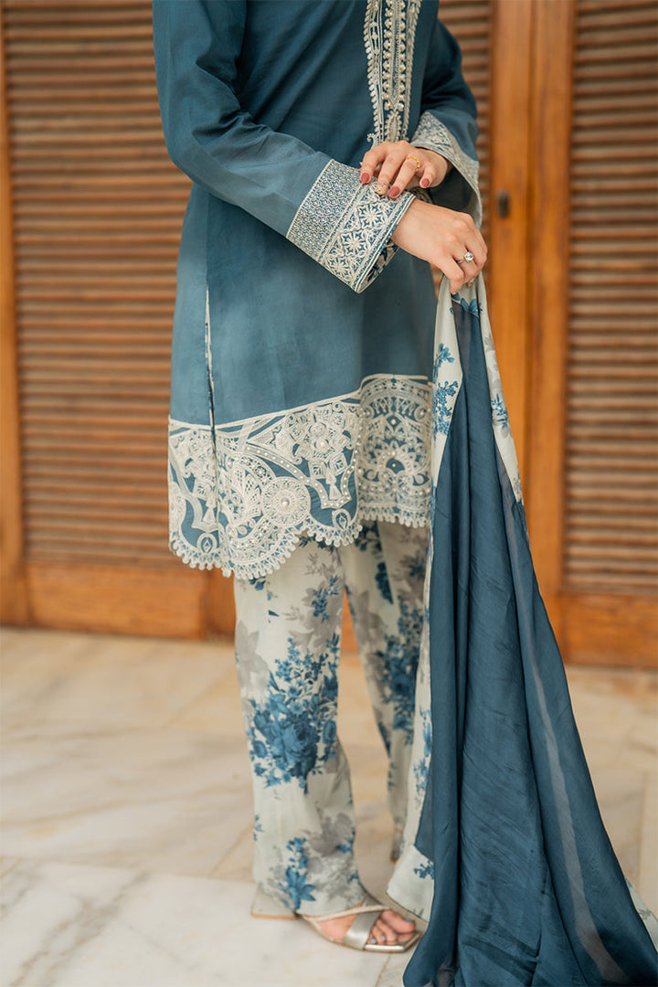 Shamaeel Ansari Saphire Grace Suit Blue 3 Piece