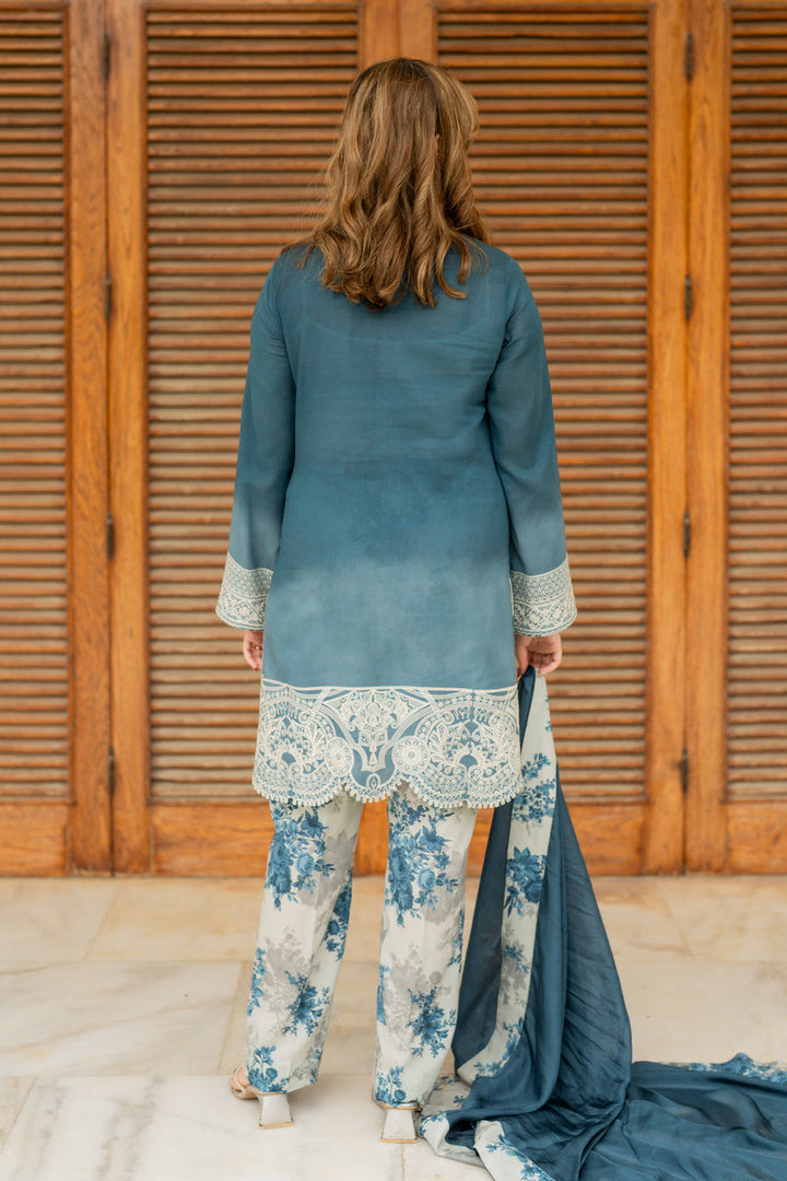 Shamaeel Ansari Saphire Grace Suit Blue 3 Piece
