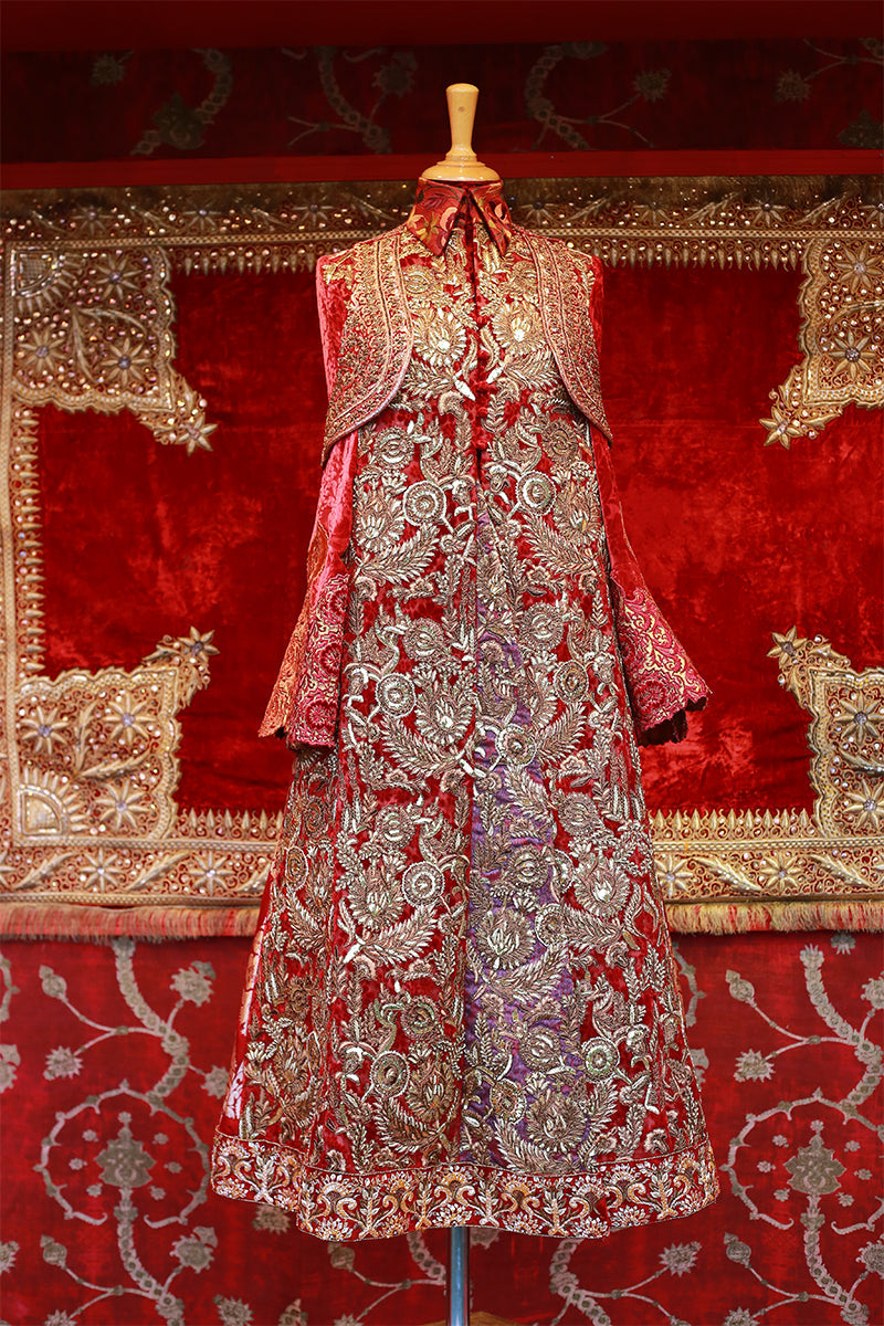 Shamaeel Ansari Shehnai-e-Surkh Jacket Red 3 Piece
