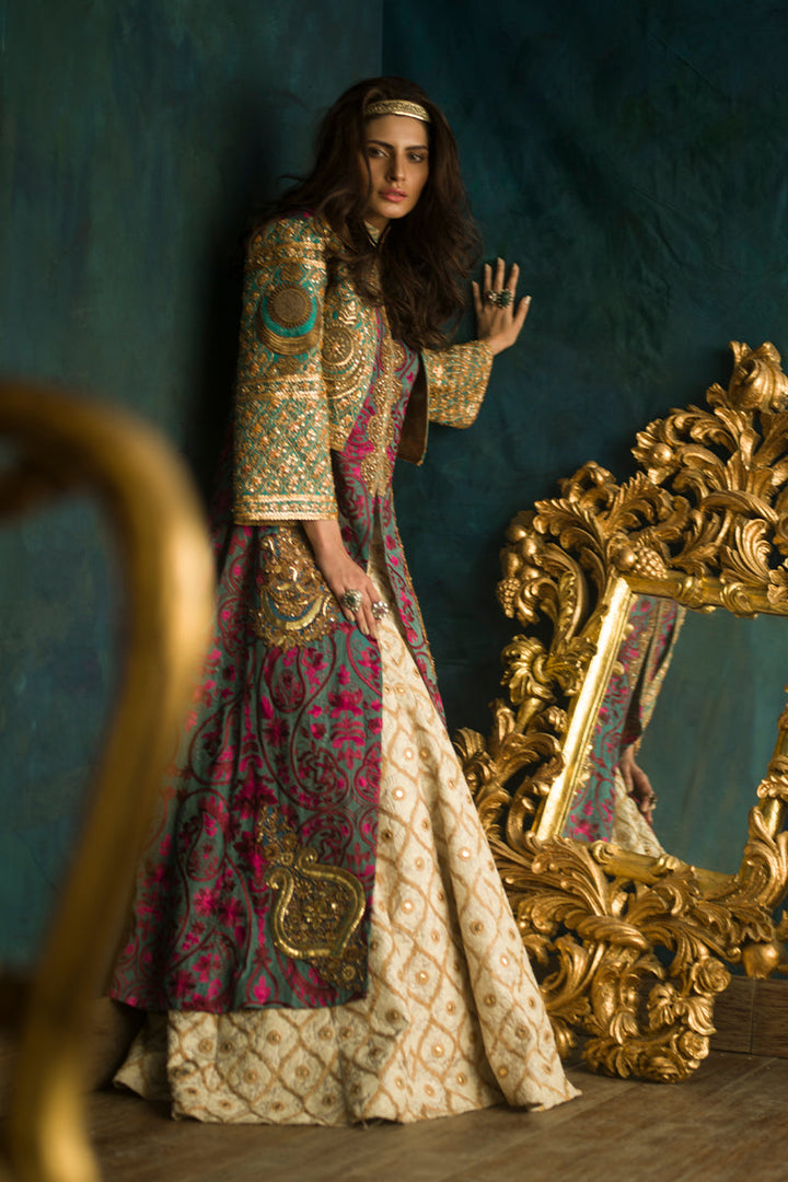 Shamaeel Ansari Sultan's Sapphire Jacket Blue 3 Piece