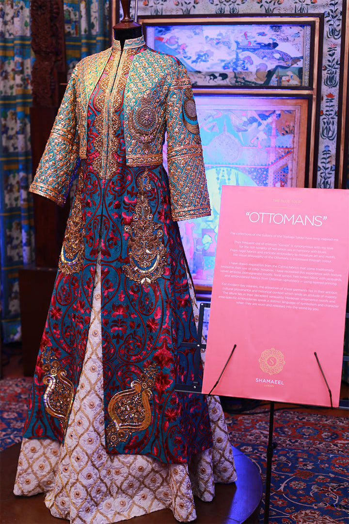 Shamaeel Ansari Sultan's Sapphire Jacket Blue 3 Piece