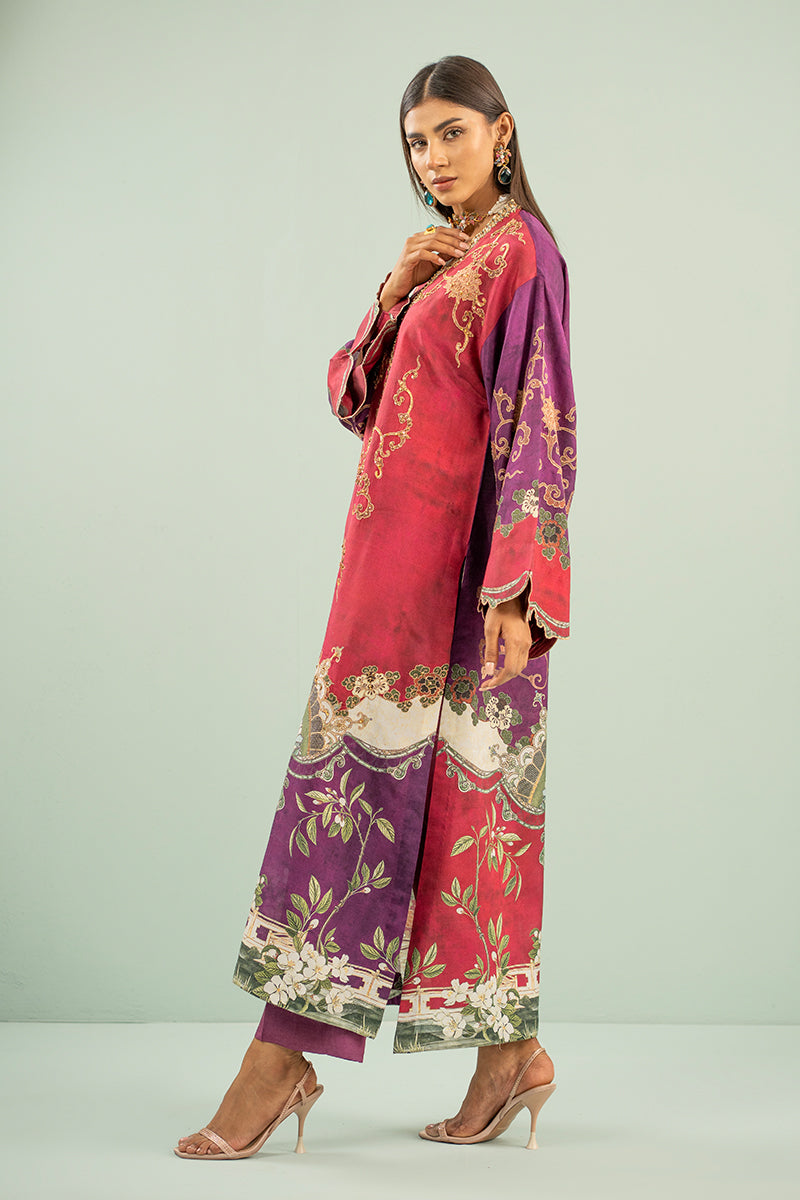 Shamaeel - Crimson Luxe - Viscose Silk/Cotton Silk