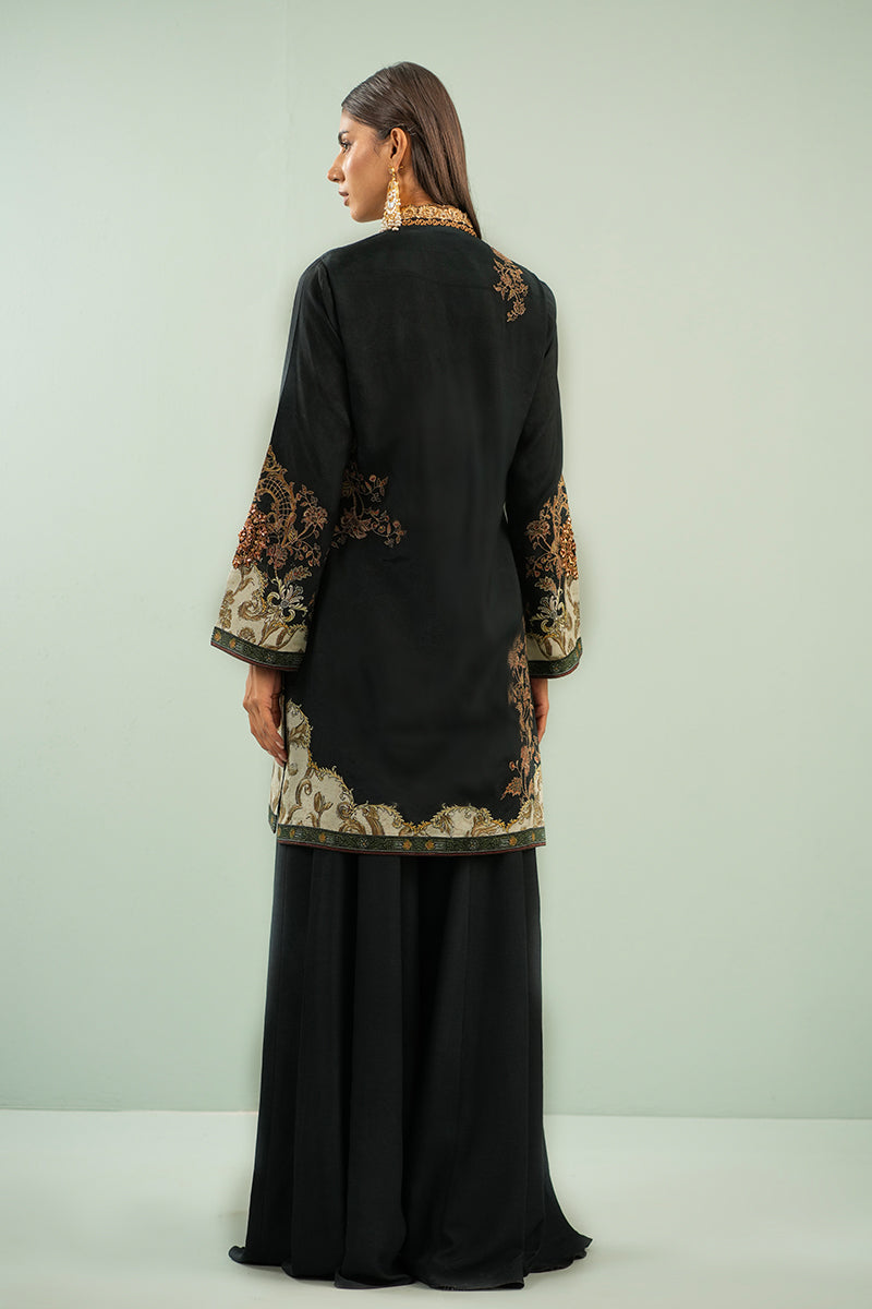 Shamaeel - Deep Charcoal Chic - Viscose Silk/Cotton Silk