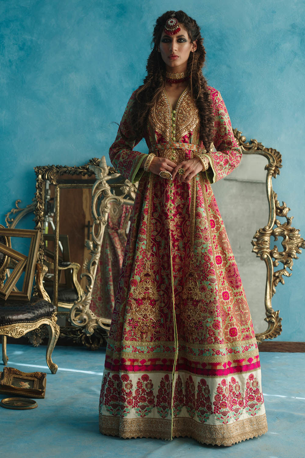 Shamaeel - Kashmiri Coat - Pure Raw Silk