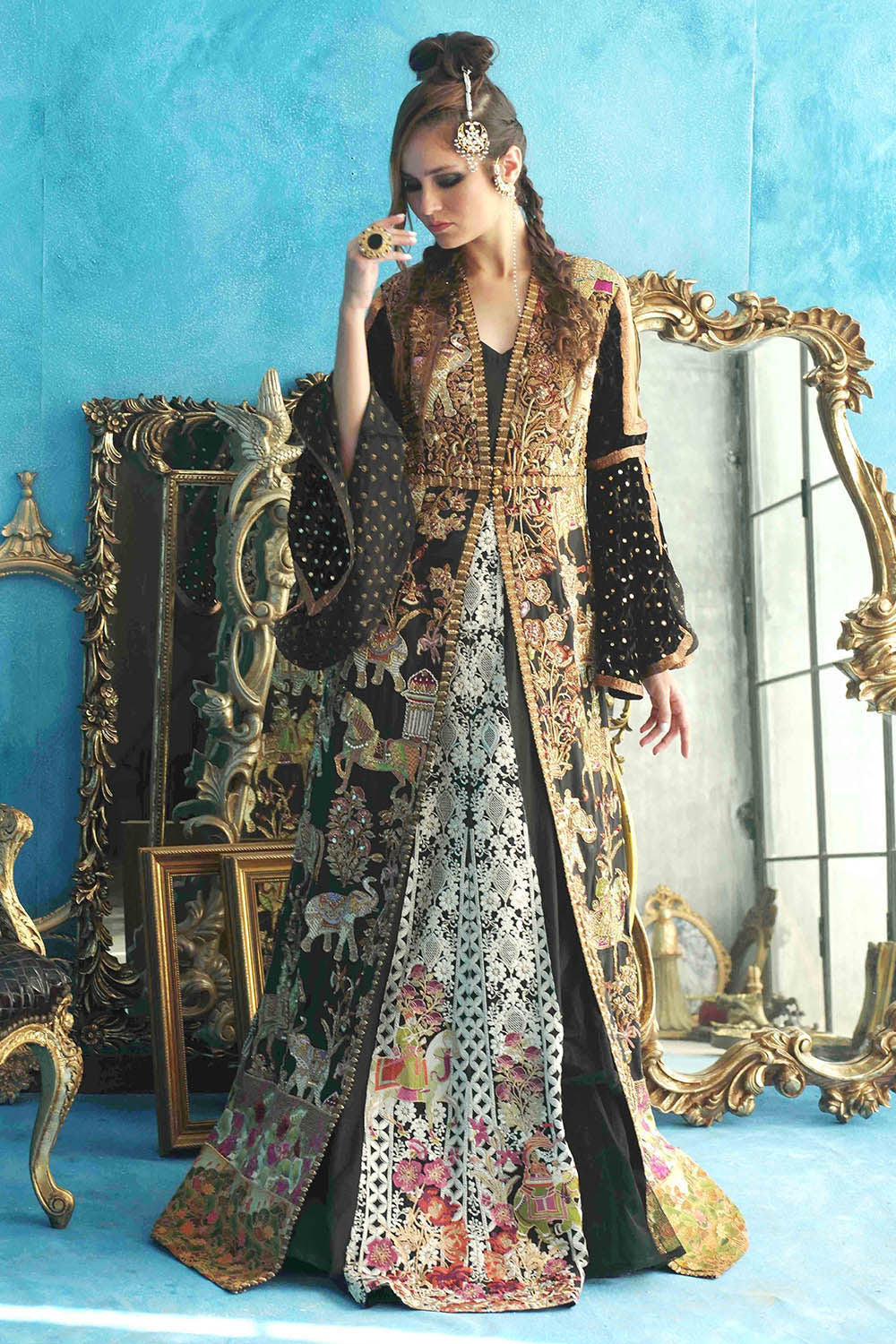 Shamaeel - Landscape - Pure Raw Silk & Palachi/Embroidered Silk