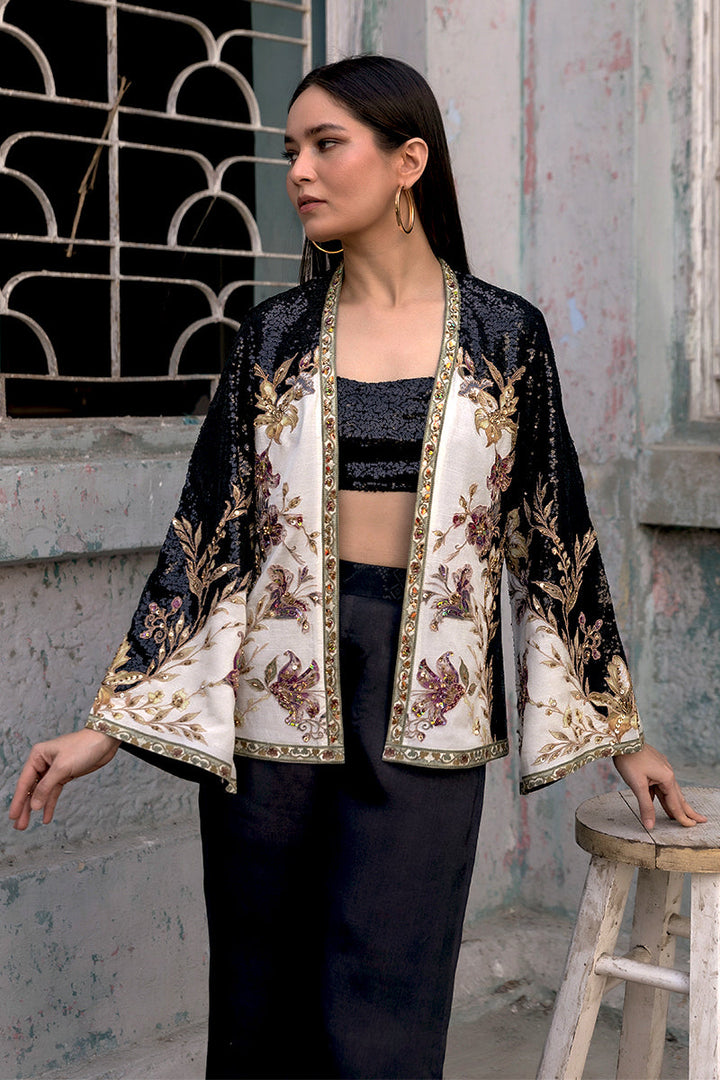 Shamaeel - Noir Botanica - Viscose Silk/Sequence