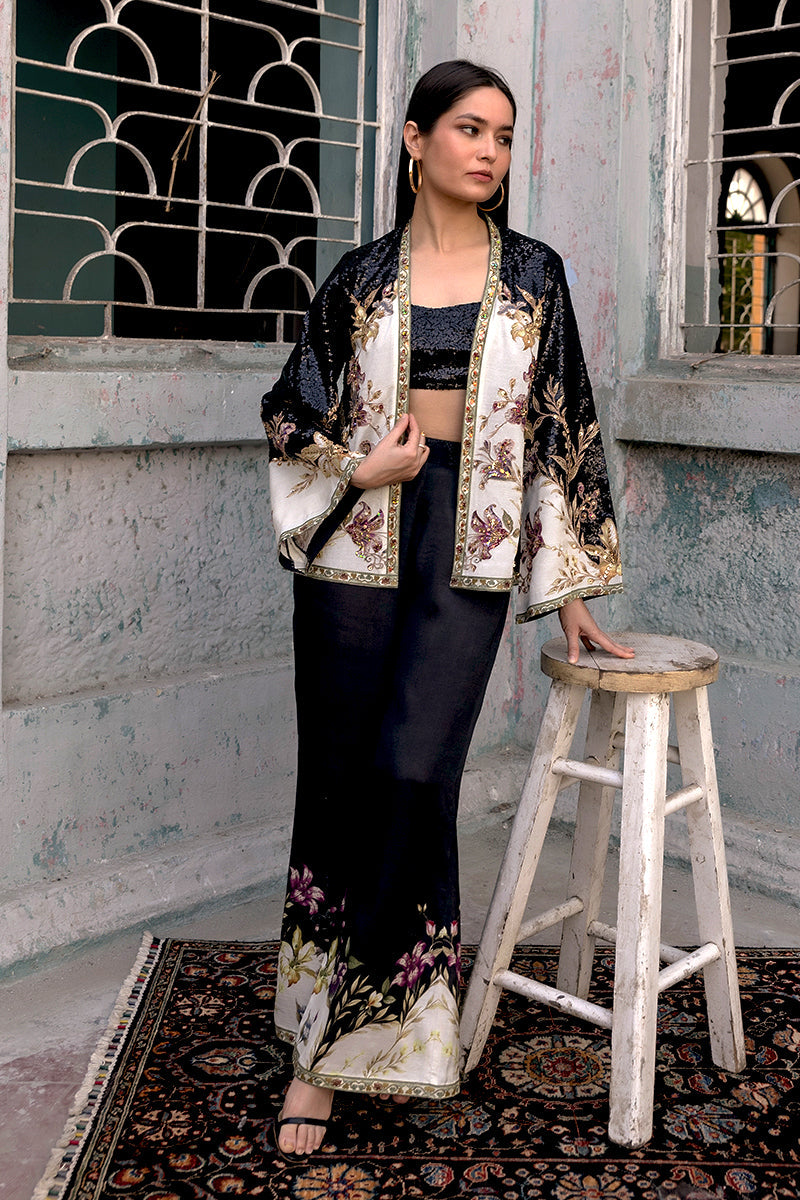 Shamaeel - Noir Botanica - Viscose Silk/Sequence