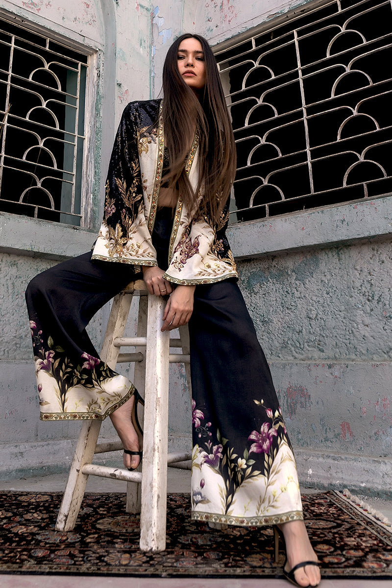 Shamaeel - Noir Botanica - Viscose Silk/Sequence