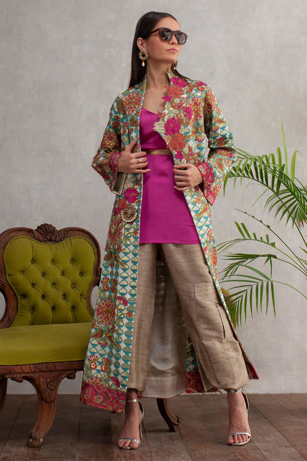 Shamaeel - OG BIRDS LUXURY COAT - Raw Silk/Cotton Silk
