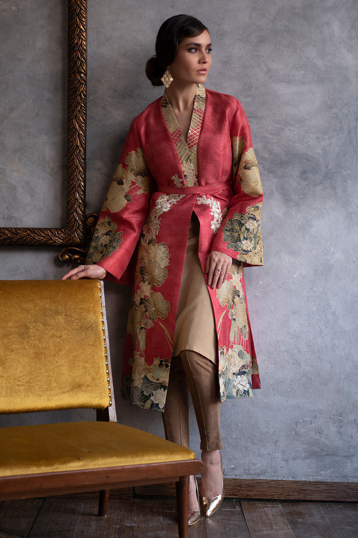 Shamaeel - PINK RESORT - Raw Silk