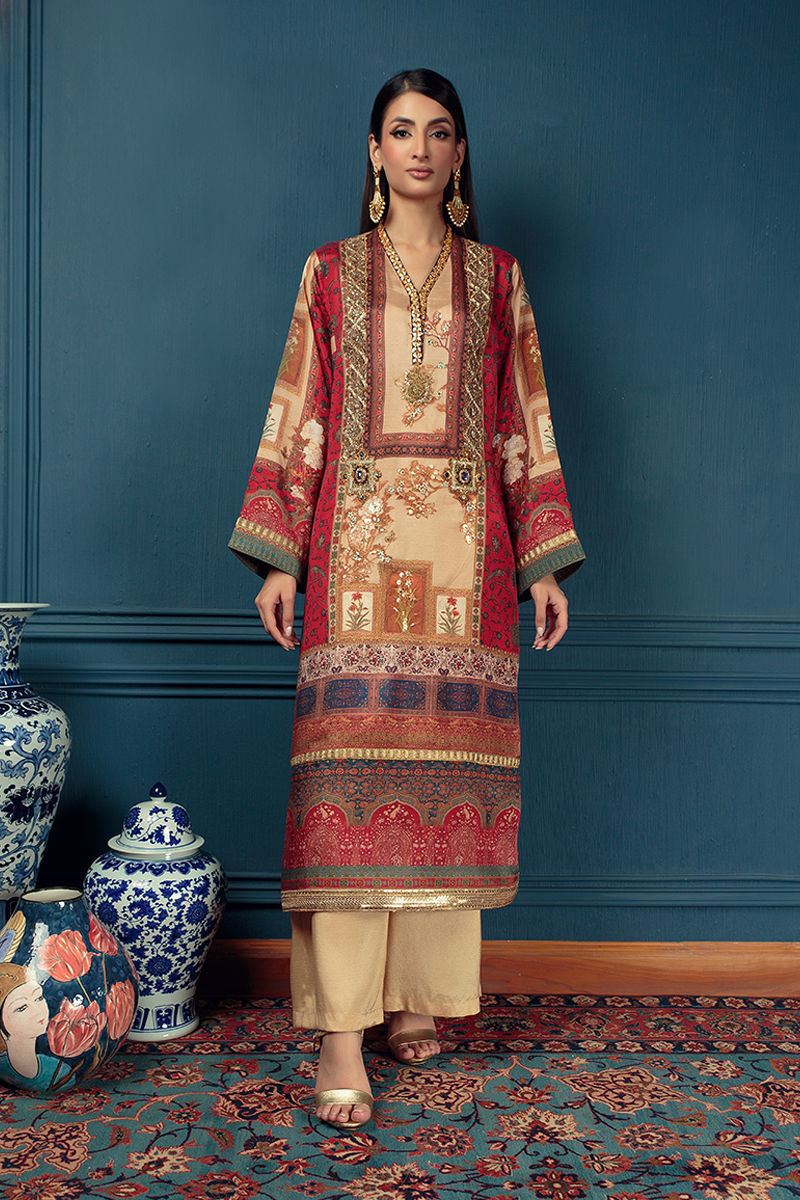 Shamaeel - Pinch Red - Viscose Silk