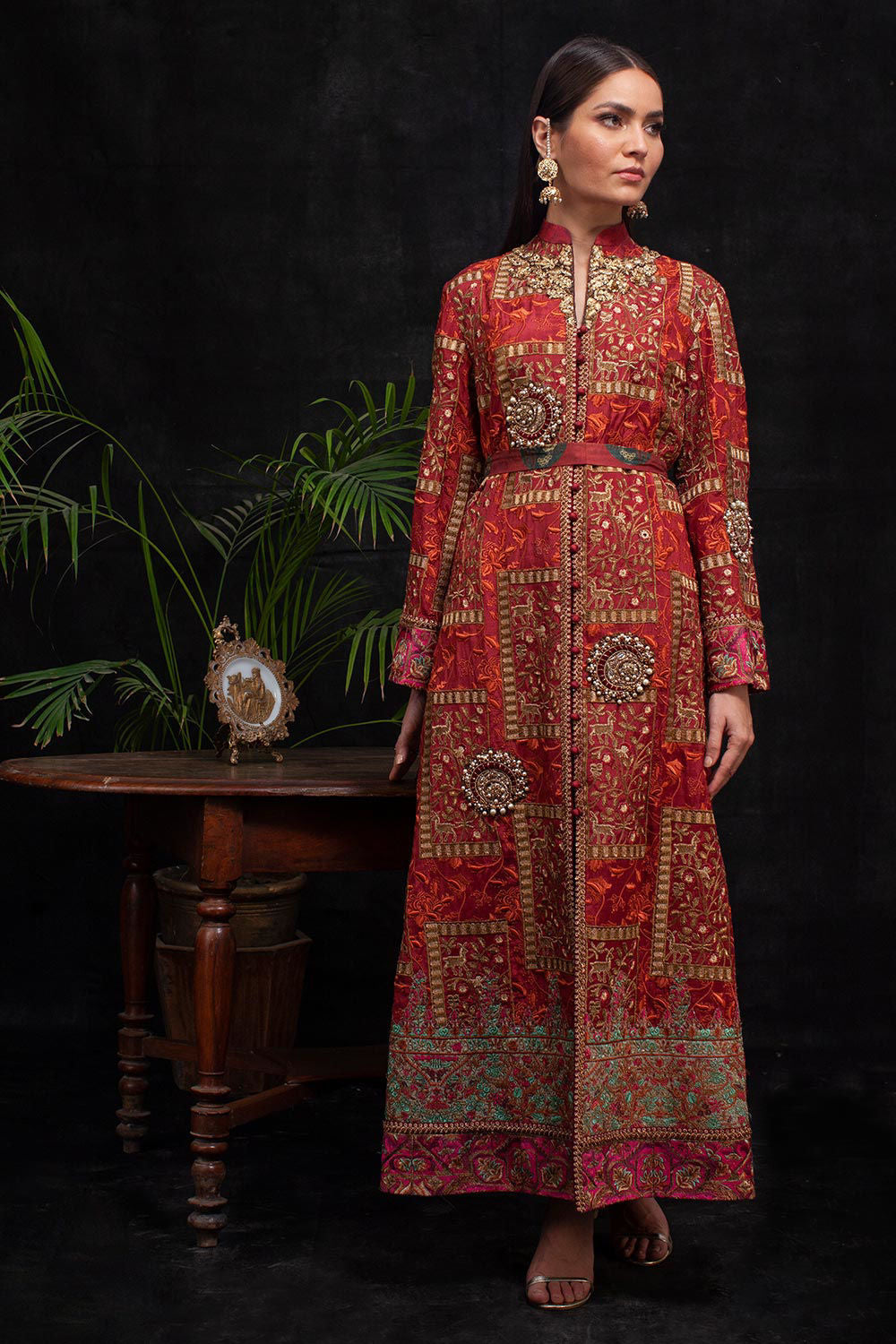 Shamaeel - RED BOX LUXURY COAT - Raw Silk