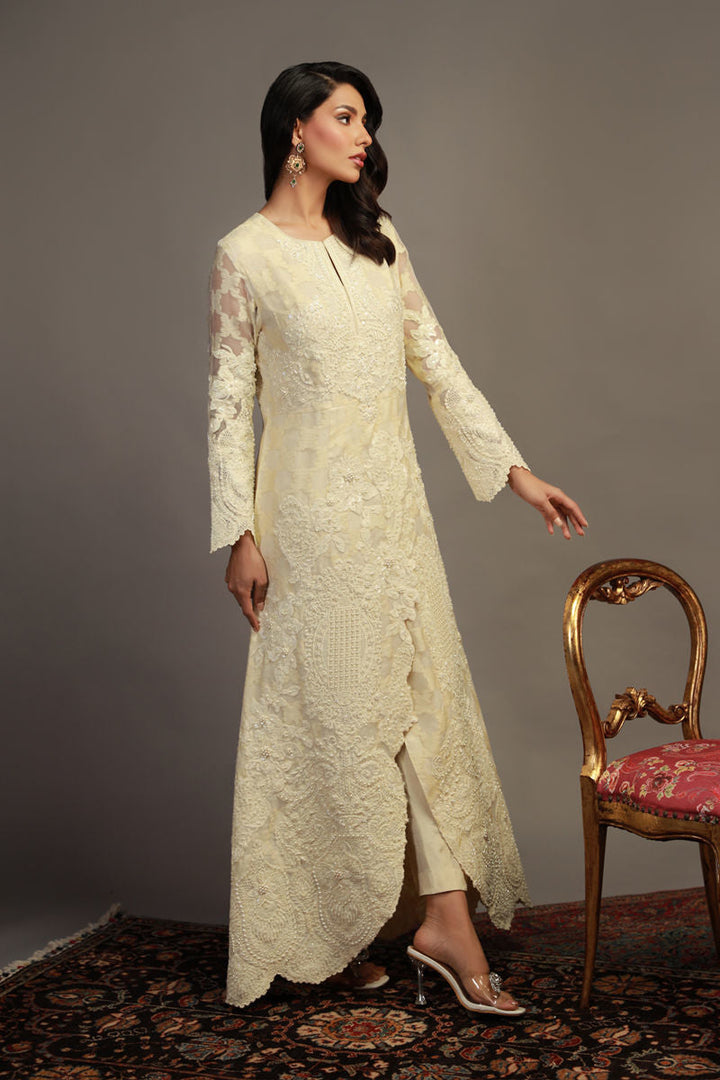 Shamaeel - RV-08 - Self Jacquard Organza/Cotton Silk