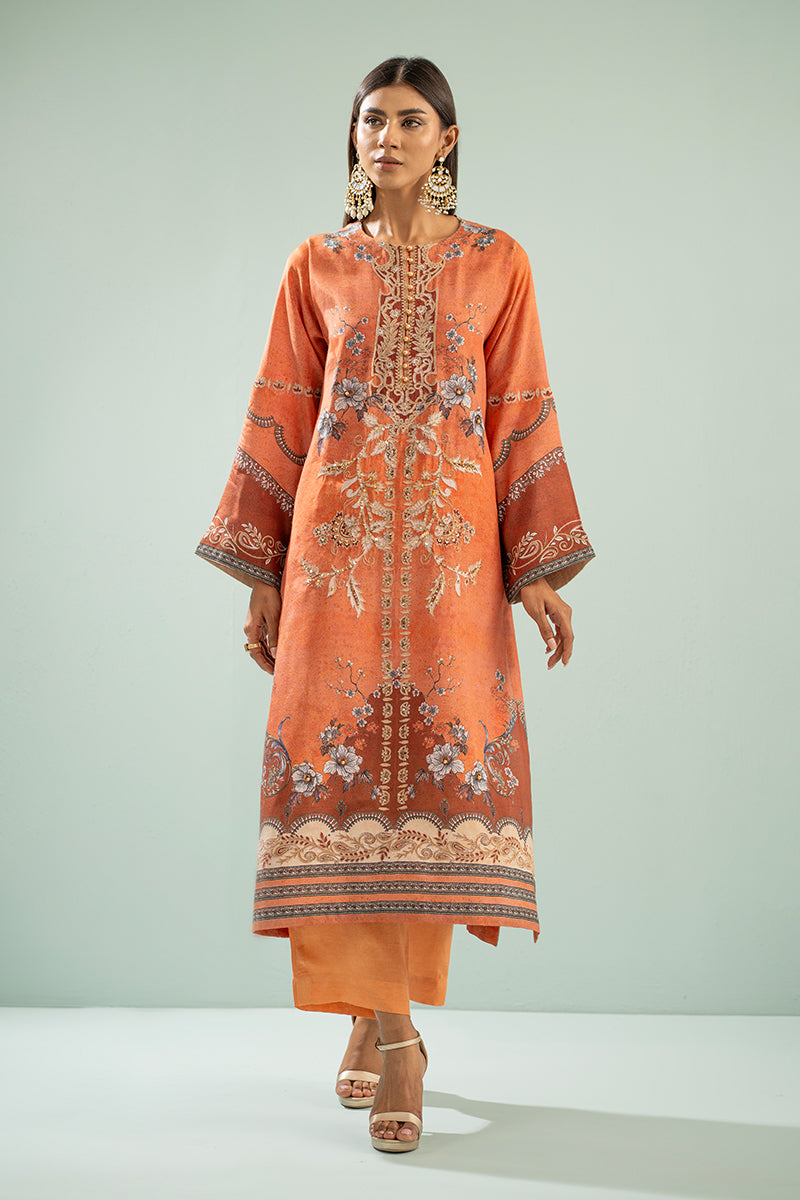 Shamaeel - Teracotta Ensemble - Viscose Silk/Cotton Silk