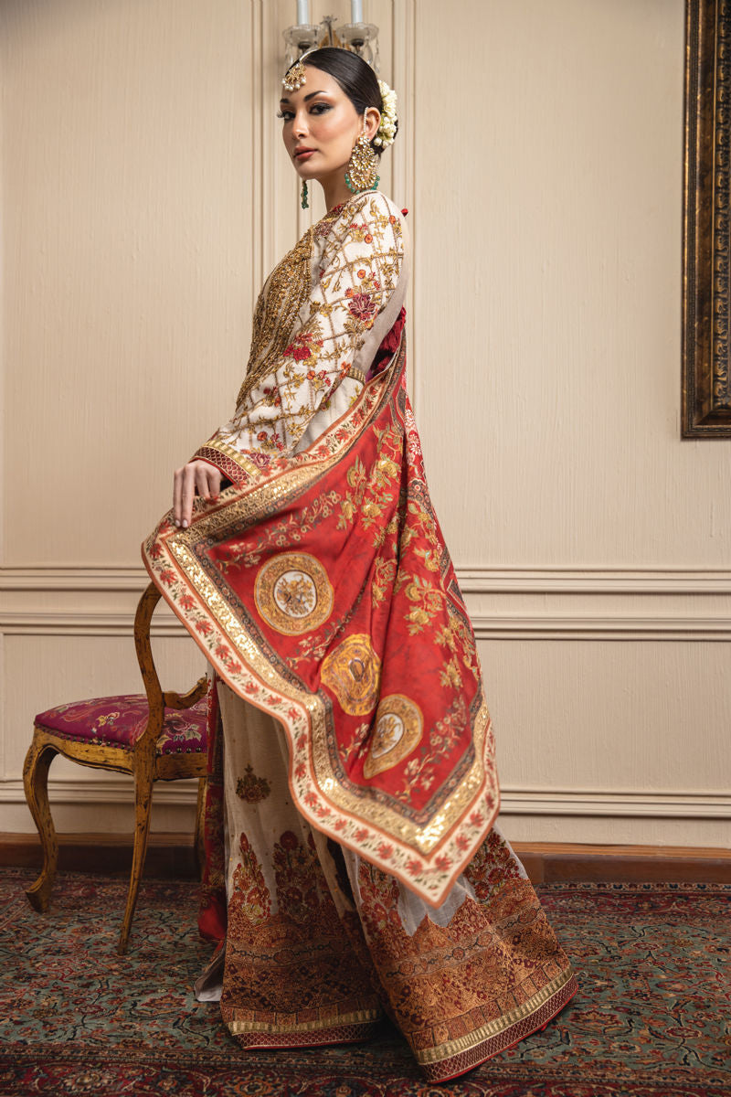Shamaeel - White Lavish - Khaadi Net
