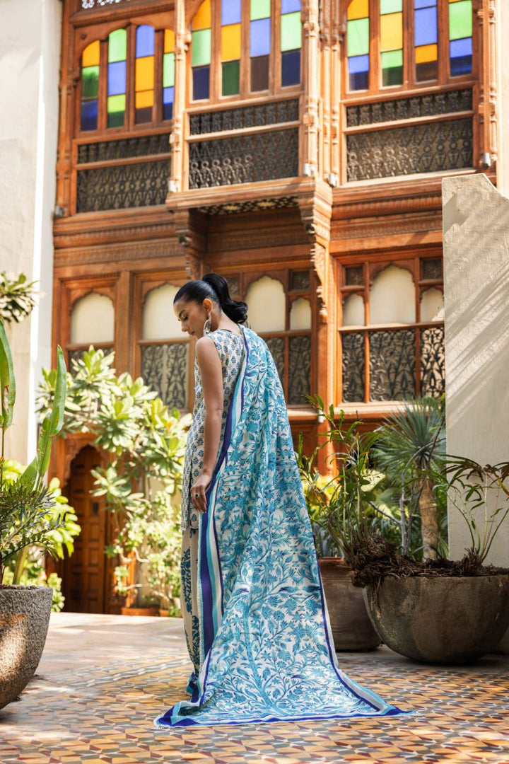 Shehrnaz - Neelofar - SHK-1426 - Off white - Korean Silk - 3 Piece