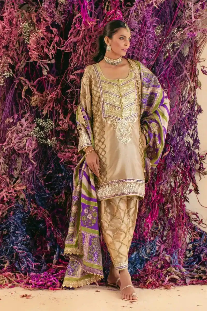 Shehrnaz - SHK-1028 - Tea Pink - 3 Piece