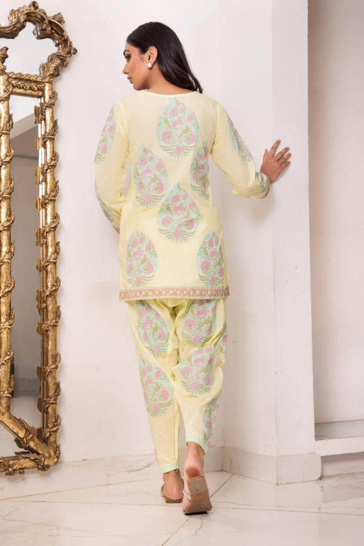 Shehrnaz - SHK- 1123 - 2 Piece - Yellow