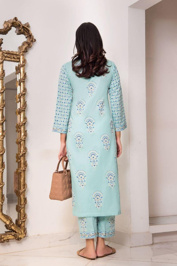 Shehrnaz - SHK- 1124 - 2 Piece - Light blue