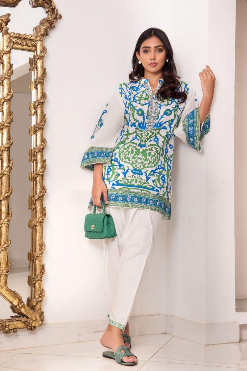 Shehrnaz - SHK- 1125 - 2 Piece - White