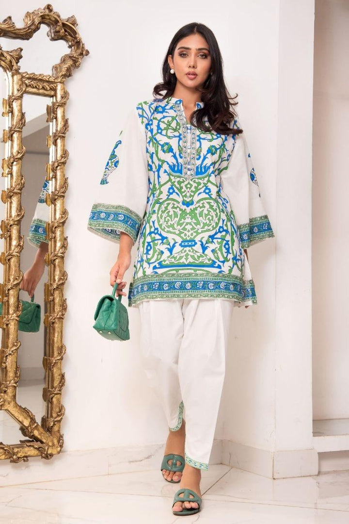Shehrnaz - SHK- 1125 - 2 Piece - White
