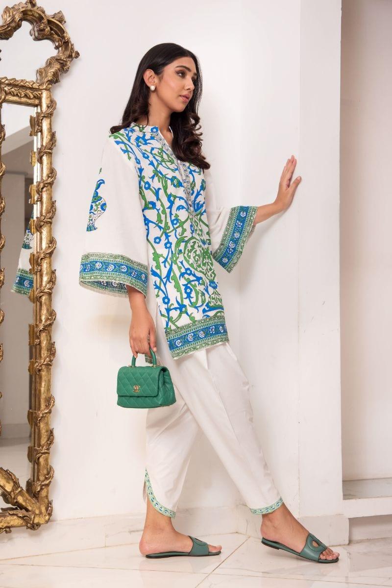 Shehrnaz - SHK- 1125 - 2 Piece - White