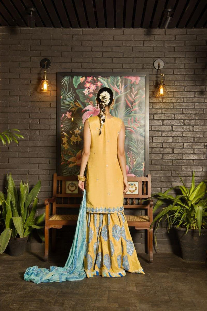 Shehrnaz - SHK-1134 - 3 Piece - Mustard