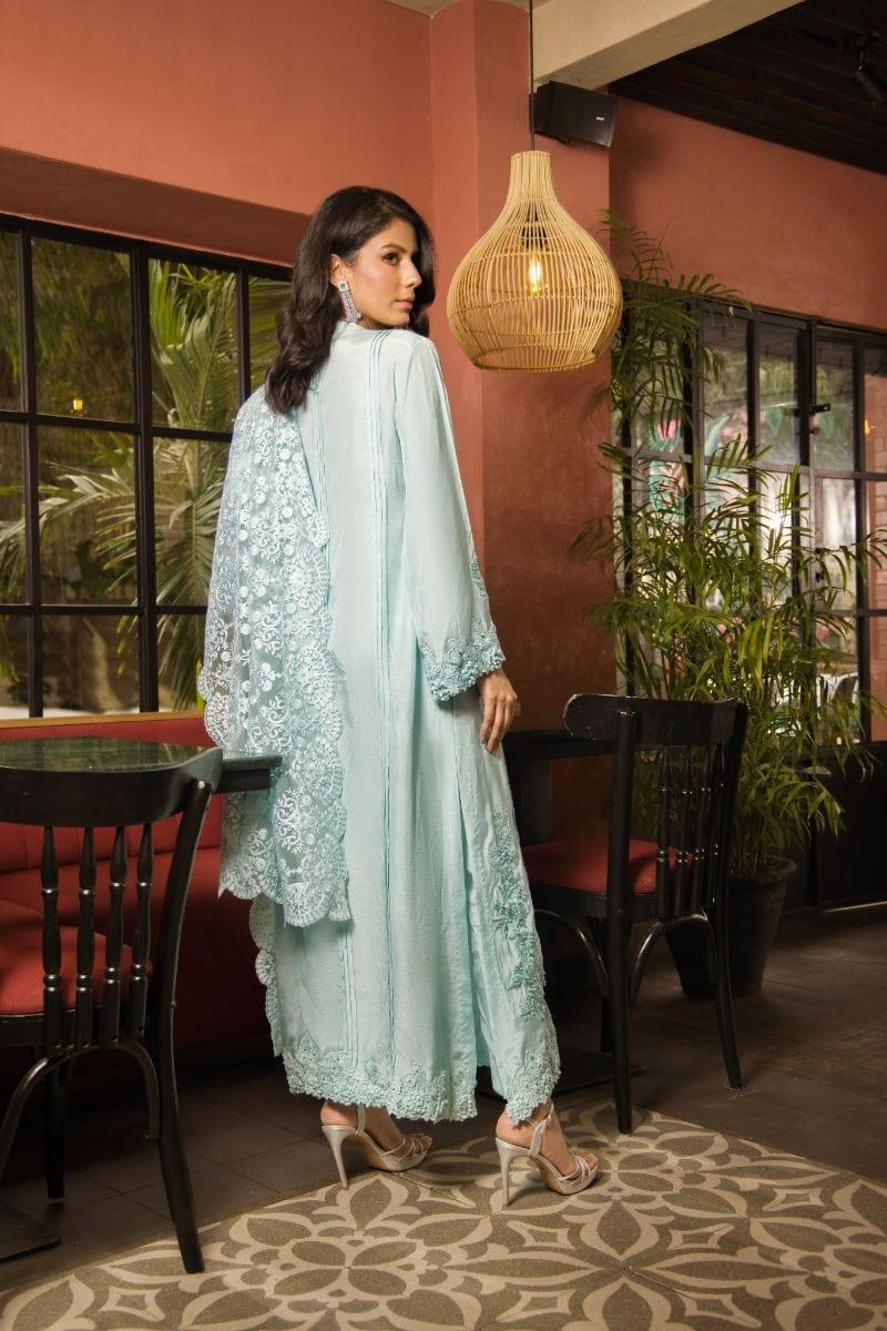 Shehrnaz - SHK-1144 - 3 Piece - Mint - Embroidered