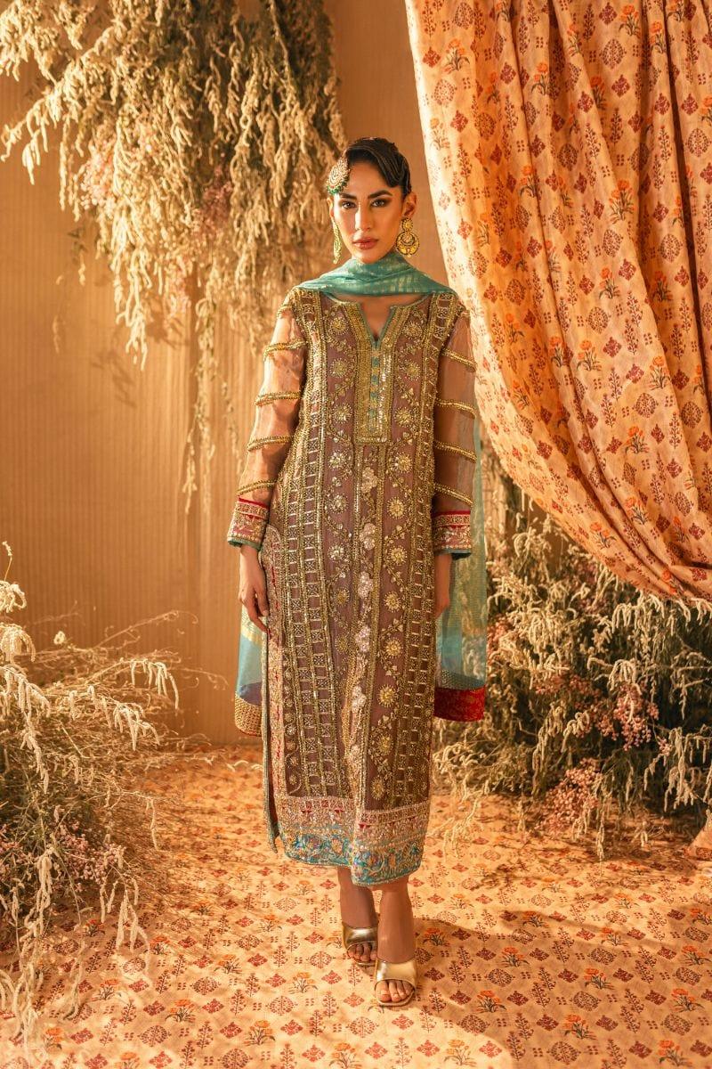 Shehrnaz - SHK-1204 - sundar - Tea pink - Pure Masoori - 3 Piece