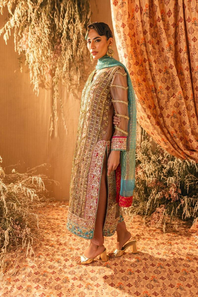 Shehrnaz - SHK-1204 - sundar - Tea pink - Pure Masoori - 3 Piece