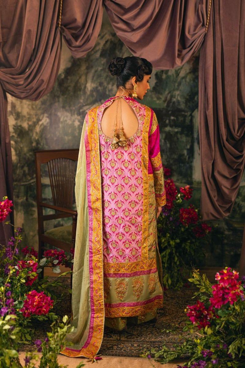 Shehrnaz - SHK-1207 - nina - Candy Pink - Silk - 3 Piece
